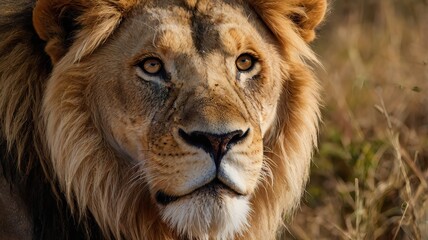 portrait of a lion