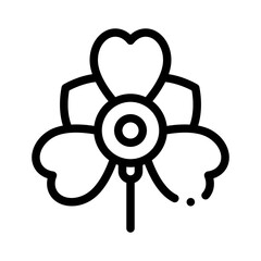 Obraz premium Iris line icon