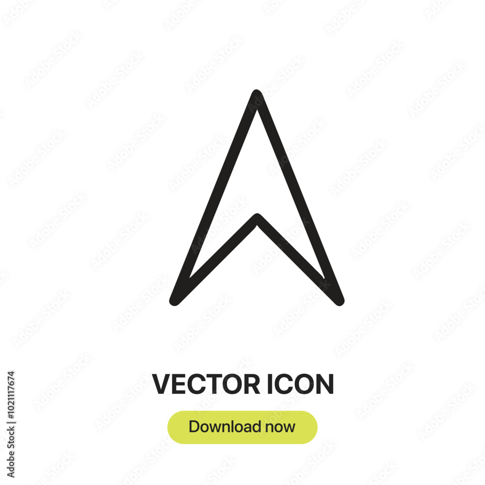 Poster cursor icon vector. linear-style sign for mobile concept and web design. cursor symbol illustration.