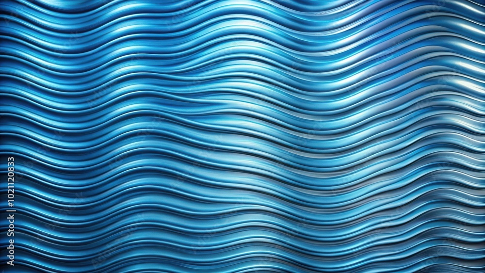 Poster abstract blue wavy lines, a modern and elegant background for design projects