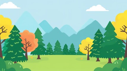 Obraz premium Simple Visual on Forest Background - a serene and enchanting sight. The simple yet captivating image stands out against the lush forest backdrop.