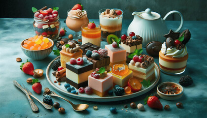 Desserts with fruit