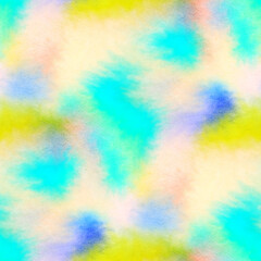 Abstract seamless pattern with watercolor spots. Hand-drawn illustration.