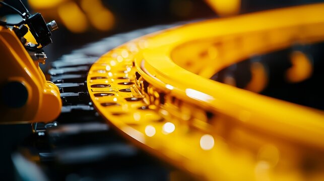 Robotic integration of automotive components on an industrial assembly line, precision in mass production