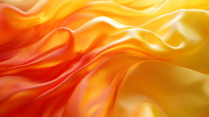 Fototapeta premium Abstract Background with Orange and Yellow Wavy Texture