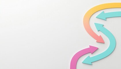 Global business strategy roadmap illustrated with arrows and world map background, Global, Corporate expansion plan