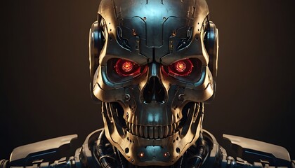 skull of the robot