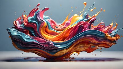 Futuristic Floating City with Mechanical Elements Surrounded by Clouds for Sci-Fi and Steampunk Concept