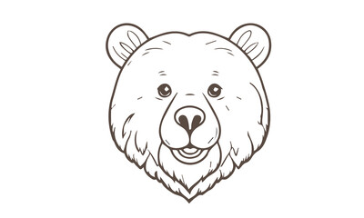 Stock market bear icon vector illustration ours dans Facile  art style