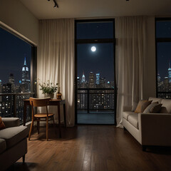 interior, room, modern interior, living room, bedroom