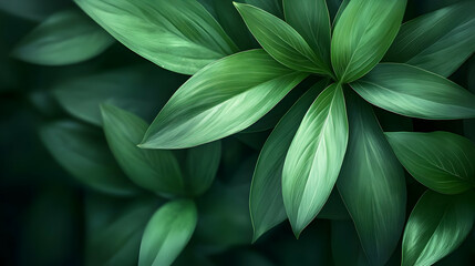 Obraz premium Green Leaf Texture Abstract Background