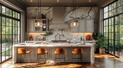 Serene Space with a Modern and Timeless Kitchen Design