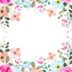 Watercolor spring flower for wedding, birthday, card, background, invitation, wallpaper, sticker, decoration etc.