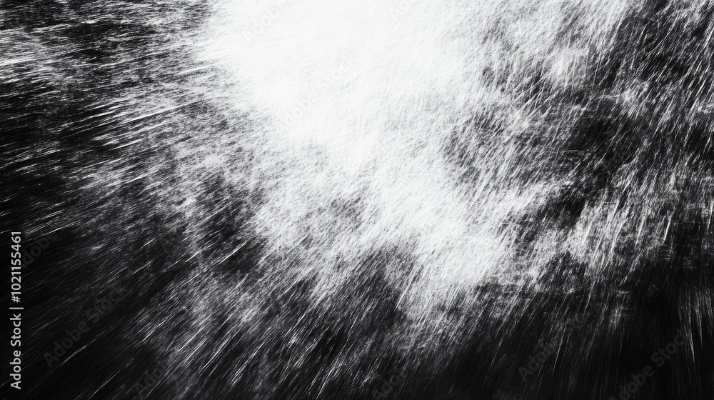 Aufkleber dynamic abstract image featuring a burst of white splashes against a dark background.