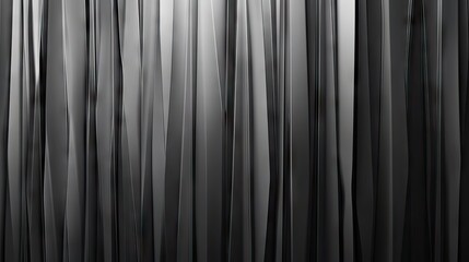 Obraz premium Abstract close-up of sleek, vertical black and gray lines creating a modern and minimalistic texture.