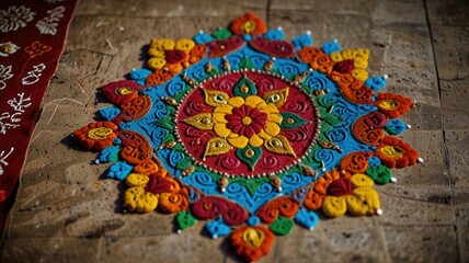 Fototapeta premium Colorful rangoli