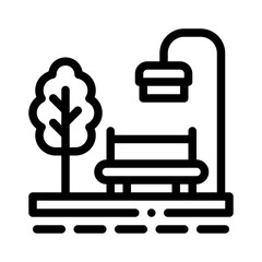 Public Park line icon
