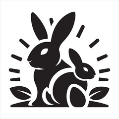 Streamlined Rabbit Vector Logo for Professional and Trendy Brand Design