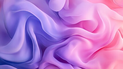 Fototapeta premium A delicate blend of soft pink and lavender silk, creating an ethereal and tranquil abstract fabric texture.
