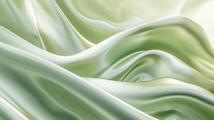Obraz premium Abstract Green Silk Fabric Texture Background