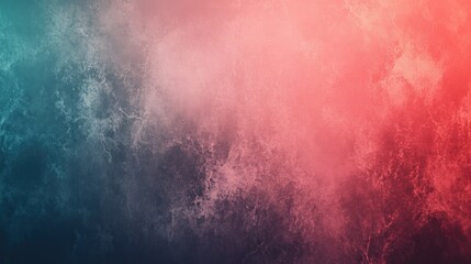 Fototapeta premium Abstract gradient background blending shades of blue and coral.