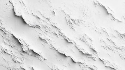 Obraz premium Textured white surface with rugged, layered patterns ideal for background or design elements.
