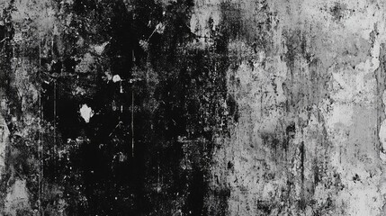 Fototapeta premium Textured abstract black and white background with a gritty, worn appearance.