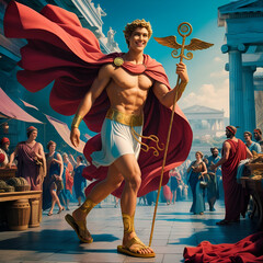 Fototapeta premium Hermes: Messenger of the Gods