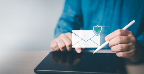 Cybersecurity awareness campaign, safety email check-ups, protection data from spam viruses in...