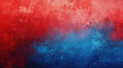 Obraz premium A vibrant gradient blending deep red and blue tones, creating a dynamic and energetic backdrop.