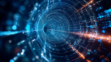 Abstract Representation of Data Flow Through a Digital Tunnel