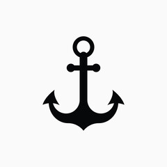 Anchor sign. Vector illustration