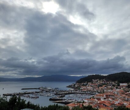 Panor&aacute;mica de la r&iacute;a de Muros, Galicia