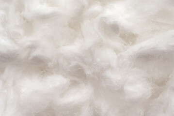 Texture of medical cotton close-up. Cotton wool. Health. Medicine