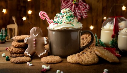 Fototapeta premium cookies and coffee