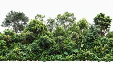 Fototapeta premium A group of trees standing close together in nature