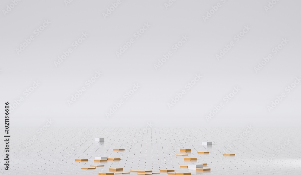 Poster 3d hexagon abstract background. abstract white. colorful energy flashing under hexagon. modern techn