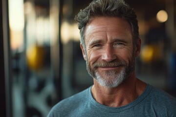 Obraz premium Portrait of a bearded man from the chest up