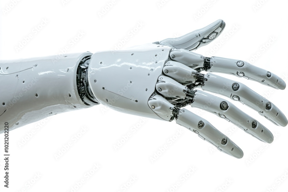 Leinwandbilder close-up view of a robotic hand, suitable for tech and innovation concepts