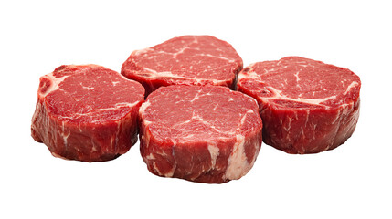 Fototapeta premium meat of beef for drill, isolated on white background, 