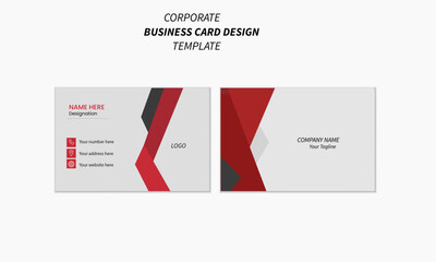 Creative modern double sided business card template, business card for business and personal use
