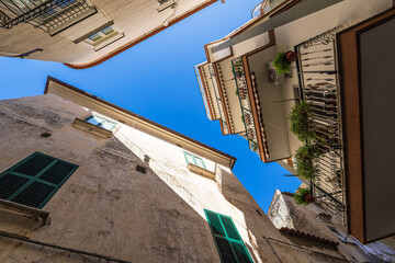 Obraz premium Gebäude in Minori an der Amalfiküste in Italien