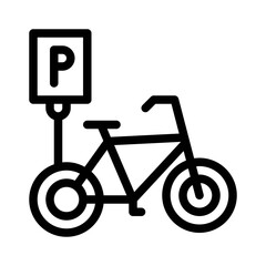 Bike line icon