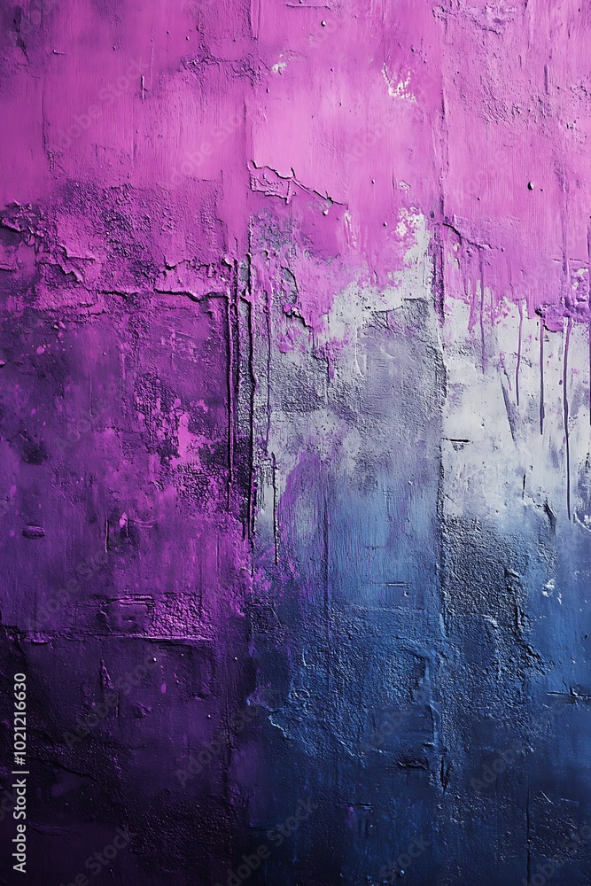 Fototapete A vibrant abstract texture showcasing a gradient of purple and blue hues, creating a dynamic visual contrast.