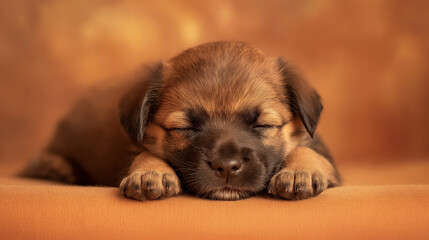 Mały brązowy piesek - szczeniak