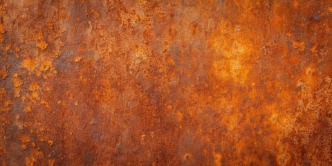 A Rusted Metal Surface Displays a Spectrum of Orange and Brown Hues, Creating a Striking Abstract Texture