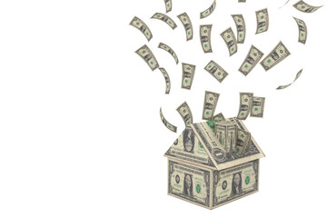 house made of dollars