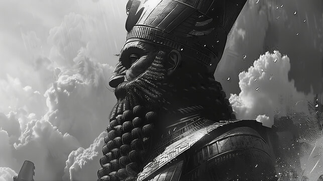 King Nebuchadnezzar of the ancient Babylon empire reigned between 605 to 562 B.C.  Chaldean king Nebuchadnezzar of Babylonian empire