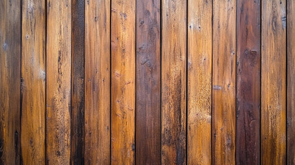 Naklejka premium Wooden slats. Natural wood lath line arrange pattern texture background , Old wood plank texture use for background.