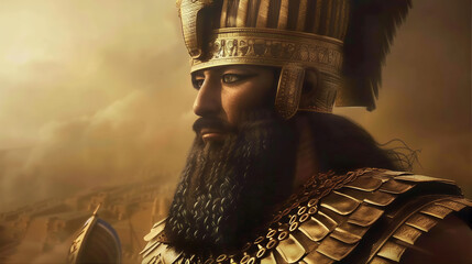 King Nebuchadnezzar of the ancient Babylon empire reigned between 605 to 562 B.C.  Chaldean king Nebuchadnezzar of Babylonian empire. Neo-Babylonian Empire, Anunnaki